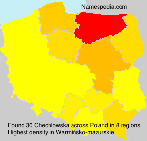 Surname Chechlowska in Poland Surname Chechlowska in Poland