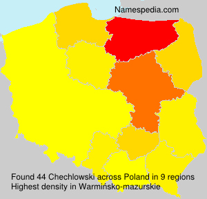 Surname Chechlowski in Poland Surname Chechlowski in Poland