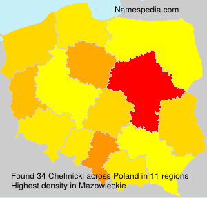 Surname Chelmicki in Poland Surname Chelmicki in Poland