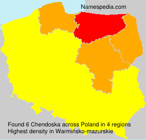Surname Chendoska in Poland Surname Chendoska in Poland