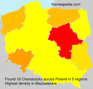 Surname Chendoszko in Poland Surname Chendoszko in Poland