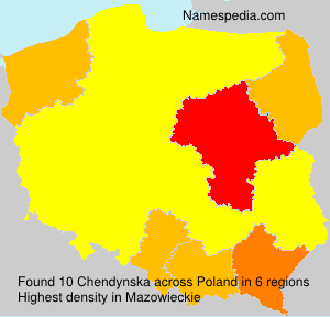 Surname Chendynska in Poland Surname Chendynska in Poland
