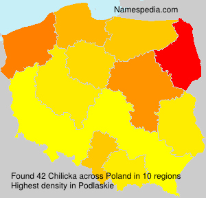 Surname Chilicka in Poland Surname Chilicka in Poland