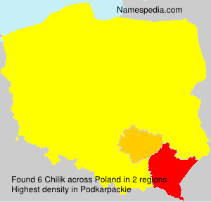 Surname Chilik in Poland Surname Chilik in Poland