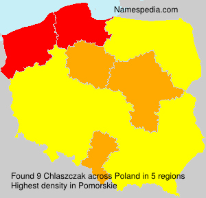 Surname Chlaszczak in Poland Surname Chlaszczak in Poland