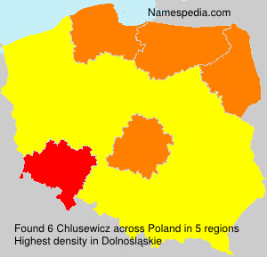Surname Chlusewicz in Poland Surname Chlusewicz in Poland