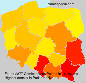 Surname Chmiel in Poland Surname Chmiel in Poland