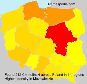 Surname Chmielinski in Poland Surname Chmielinski in Poland