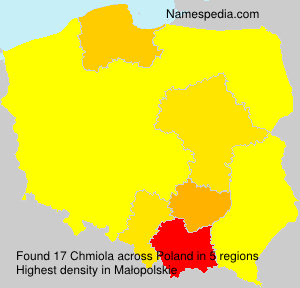 Surname Chmiola in Poland Surname Chmiola in Poland