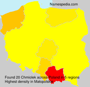 Surname Chmiolek in Poland Surname Chmiolek in Poland
