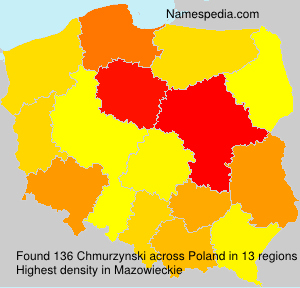Surname Chmurzynski in Poland Surname Chmurzynski in Poland
