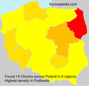 Surname Chocha in Poland Surname Chocha in Poland