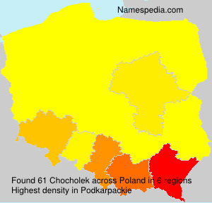Surname Chocholek in Poland Surname Chocholek in Poland