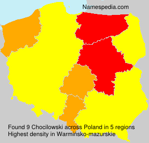 Surname Chocilowski in Poland Surname Chocilowski in Poland