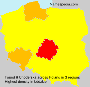 Surname Choderska in Poland Surname Choderska in Poland
