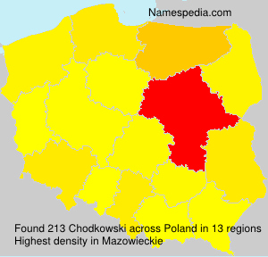 Surname Chodkowski in Poland Surname Chodkowski in Poland