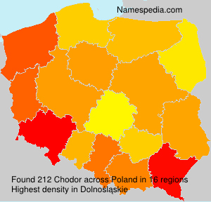Surname Chodor in Poland Surname Chodor in Poland
