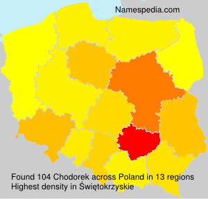 Surname Chodorek in Poland Surname Chodorek in Poland