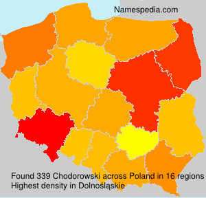 Surname Chodorowski in Poland Surname Chodorowski in Poland