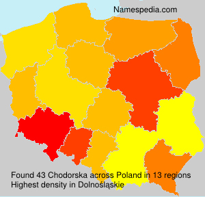 Surname Chodorska in Poland Surname Chodorska in Poland