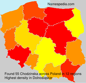 Surname Chodzinska in Poland Surname Chodzinska in Poland