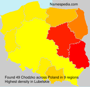 Surname Chodzko in Poland Surname Chodzko in Poland