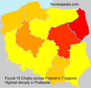 Surname Chojko in Poland Surname Chojko in Poland
