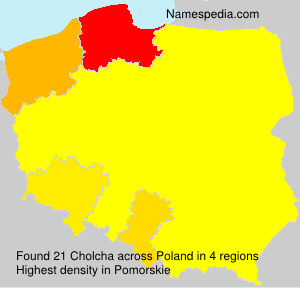 Surname Cholcha in Poland Surname Cholcha in Poland