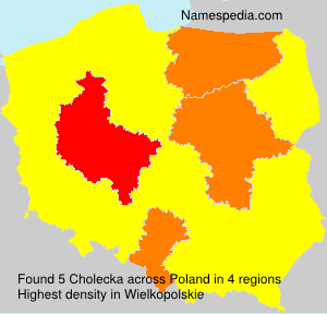Surname Cholecka in Poland Surname Cholecka in Poland