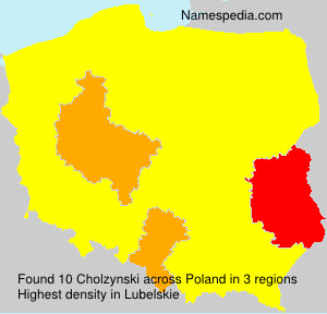 Surname Cholzynski in Poland Surname Cholzynski in Poland