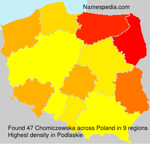 Surname Chomiczewska in Poland Surname Chomiczewska in Poland