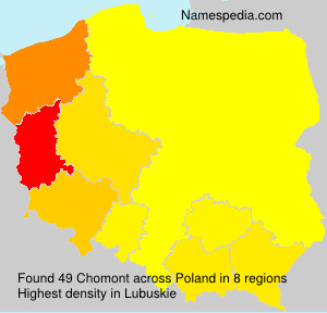 Surname Chomont in Poland Surname Chomont in Poland