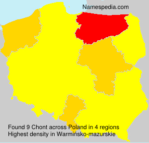 Surname Chont in Poland Surname Chont in Poland