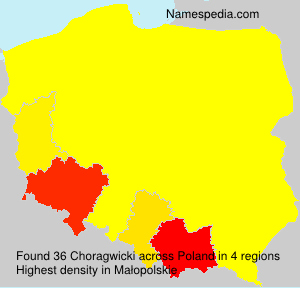 Surname Choragwicki in Poland Surname Choragwicki in Poland