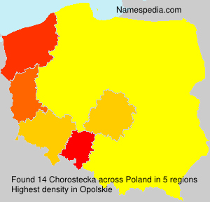 Surname Chorostecka in Poland Surname Chorostecka in Poland