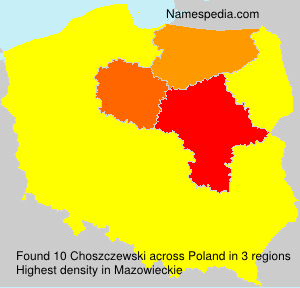 Surname Choszczewski in Poland Surname Choszczewski in Poland