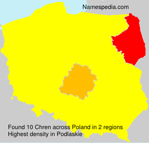Surname Chren in Poland Surname Chren in Poland