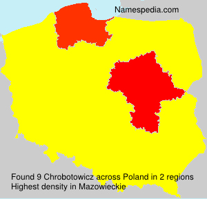 Surname Chrobotowicz in Poland Surname Chrobotowicz in Poland