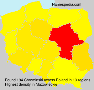 Surname Chrominski in Poland Surname Chrominski in Poland