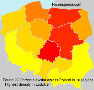 Surname Chroscielewska in Poland Surname Chroscielewska in Poland