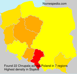 Surname Chrupala in Poland