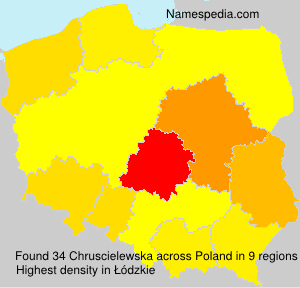 Surname Chruscielewska in Poland Surname Chruscielewska in Poland
