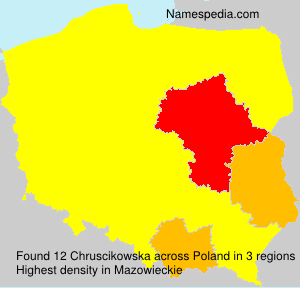 Surname Chruscikowska in Poland Surname Chruscikowska in Poland