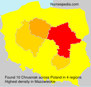 Surname Chrusniak in Poland Surname Chrusniak in Poland