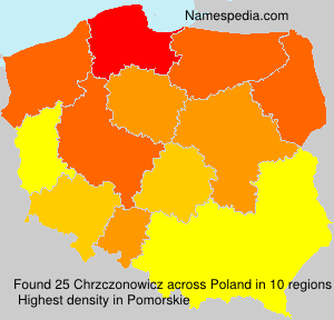 Surname Chrzczonowicz in Poland Surname Chrzczonowicz in Poland