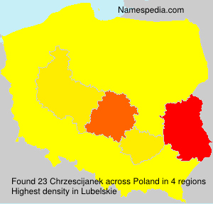 Surname Chrzescijanek in Poland Surname Chrzescijanek in Poland