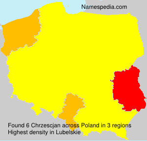 Surname Chrzescjan in Poland Surname Chrzescjan in Poland