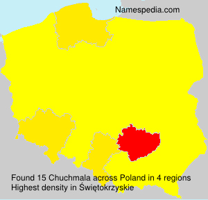 Surname Chuchmala in Poland Surname Chuchmala in Poland