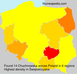 Surname Chuchnowska in Poland Surname Chuchnowska in Poland
