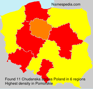 Surname Chudanska in Poland Surname Chudanska in Poland